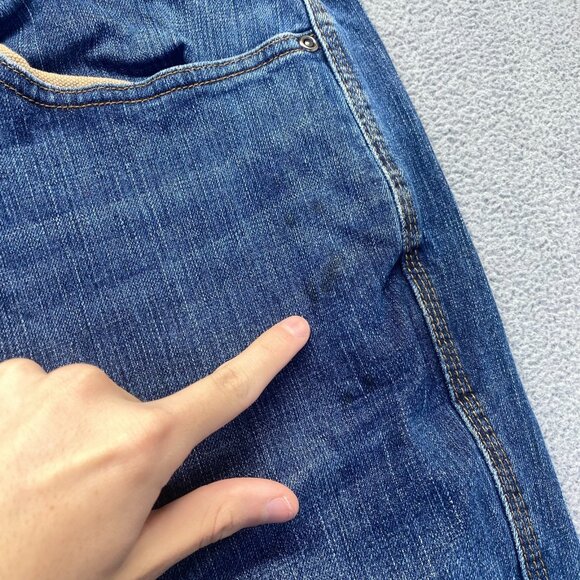 Duluth Trading Co Jeans Men's Size 38X34 Blue Denim  Relaxed Fit - Picture 6 of 11